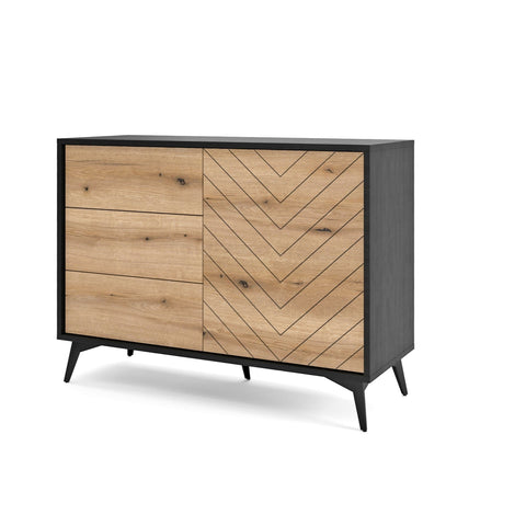 [DIAMOND KOMODA KSZ104] INSTALLATION SERVICE FOR PHANTOM FURNITURE Diamond Dresser 104 - Chest of Drawers with One Door and Three Drawers