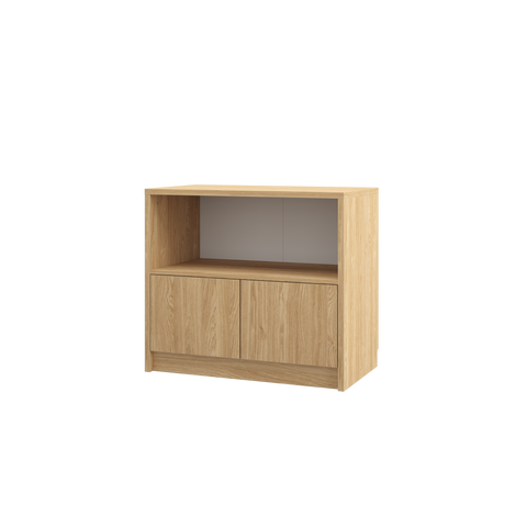 INSTALLATION SERVICE FOR PHANTOM FURNITURE Genius Chest of Drawers with 2 Doors - Oiled Oak