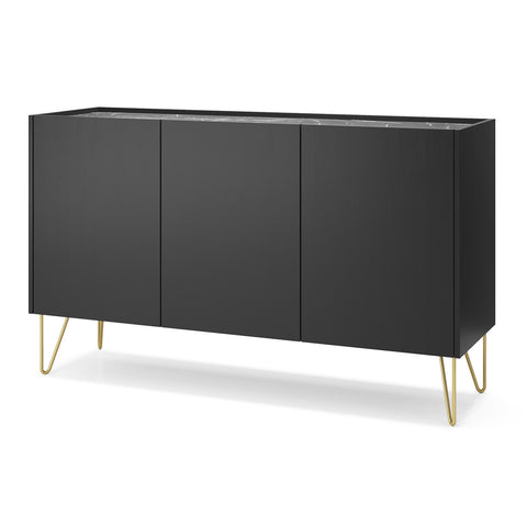 INSTALLATION SERVICE FOR PHANTOM FURNITURE Harmony Dresser K144 - Chest of Drawers with Three Push to Open System Doors