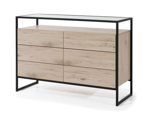 INSTALLATION SERVICE FOR PHANTOM FURNITURE NE Glass Loft Chest of Drawers 120 cm – 6 Drawers with Glass Top