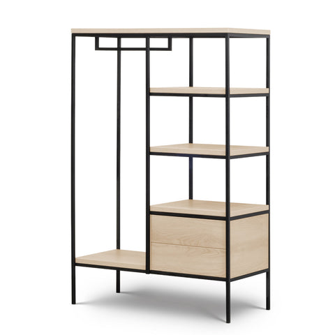 [LFR-RE] INSTALLATION SERVICE FOR PHANTOM FURNITURE NE Loft Lorenzo – Open Wardrobe Rack with Shelves