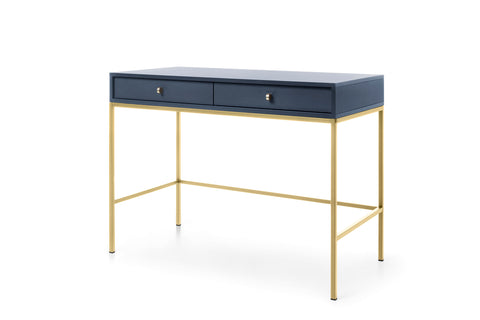 [MONO TOALETKA MT104] INSTALLATION SERVICE FOR PHANTOM FURNITURE Mono Vanity Table Navy - Navy Blue with gold metal legs