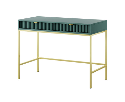 Nova Vanity Table Labrador Green - A Fusion of Modern Elegance and Practical Storage - Labrador Green with Black Frame and Handles