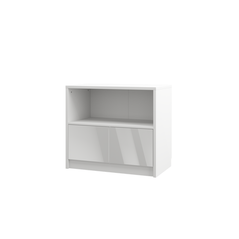 INSTALLATION SERVICE FOR PHANTOM FURNITURE Genius Chest of Drawers with 2 Doors - White Gloss