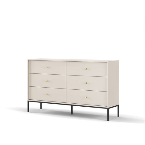 [MONO KOMODA MKS 154] INSTALLATION SERVICE FOR PHANTOM FURNITURE Mono Chest of Drawers Beige - Sandy Beige with black metal legs