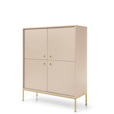 INSTALLATION SERVICE FOR PHANTOM FURNITURE Mono Dresser Beige - Sandy Beige with gold metal legs