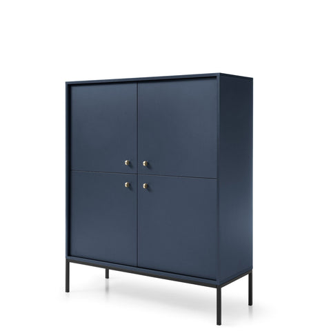 INSTALLATION SERVICE FOR PHANTOM FURNITURE Mono Dresser Navy - Navy Blue with black metal legs