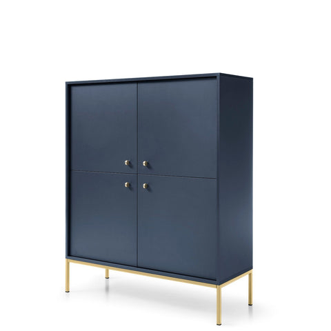 INSTALLATION SERVICE FOR PHANTOM FURNITURE Mono Dresser Navy - Navy Blue with gold metal legs