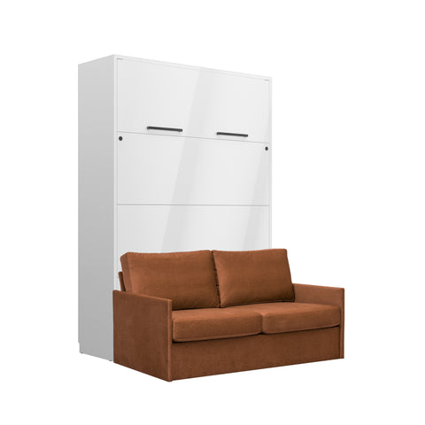INSTALLATION SERVICE FOR PHANTOM FURNITURE Customizable Genius Murphy Bed Set with Sofa 160×200 cm – White Gloss