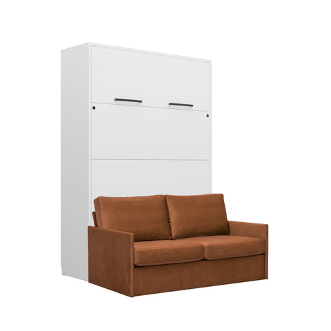 INSTALLATION SERVICE FOR PHANTOM FURNITURE Customizable Genius Murphy Bed Set with Sofa 160×200 cm – White Matt