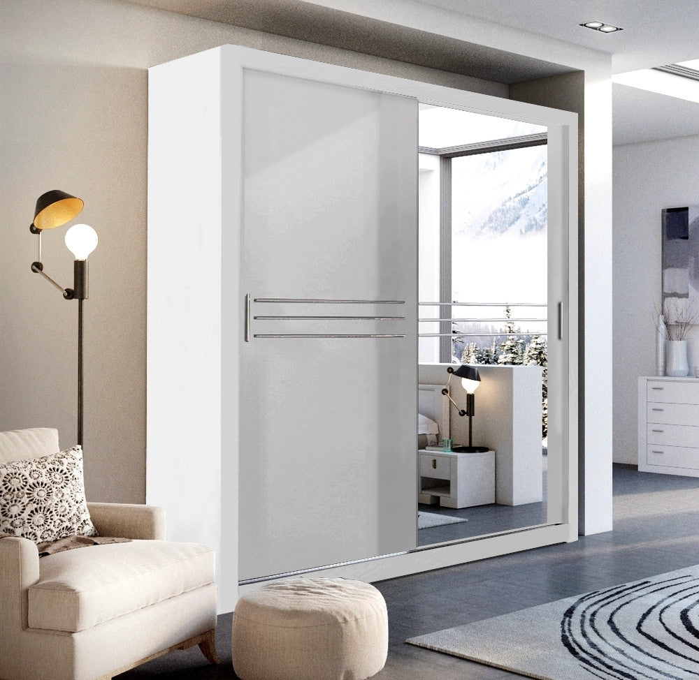[HAVANA-ID-12-W] INSTALLATION SERVICE FOR Havana ID-12 Sliding Door Wardrobe 203cm in White Matt White Matt / 203cm