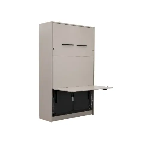 GENIUS Murphy Bed with Desk 120 × 200 cm and Mattress