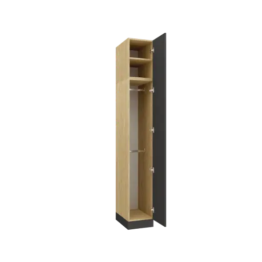 SLEEP VARIA - Single-Door Wardrobe 35 cm with Hanging Rails