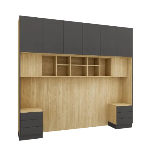 SLEEP VARIA - Bed Base with Nightstands