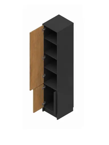 GENIUS Wardrobe 45 cm with Shelves