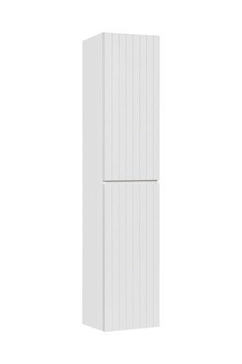 Iconic White Tall Cabinet – White Matt, 35 cm