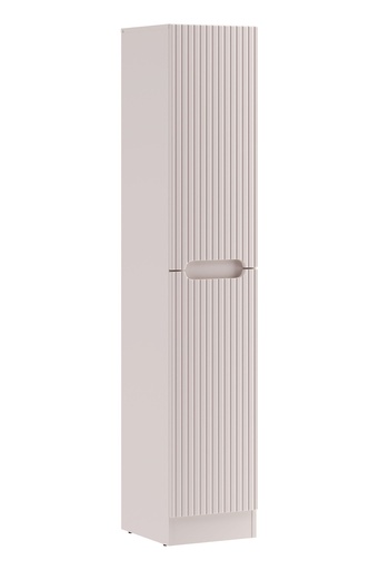 Nova Cashmere Tall Cabinet with Laundry Basket – Cashmere Matt, 35 cm