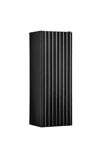 Nova Black Wall Cabinet 1 Door – Black Matt, 20 cm