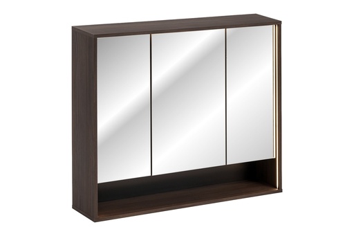 Dorothy Ristretto Mirror Cabinet 100 cm 3 Doors – Ristretto Oak